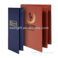 drink menu cover, hard leather cover hot stamping